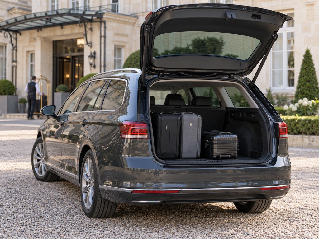 Coffre ouvert Volkswagen Passat Break
